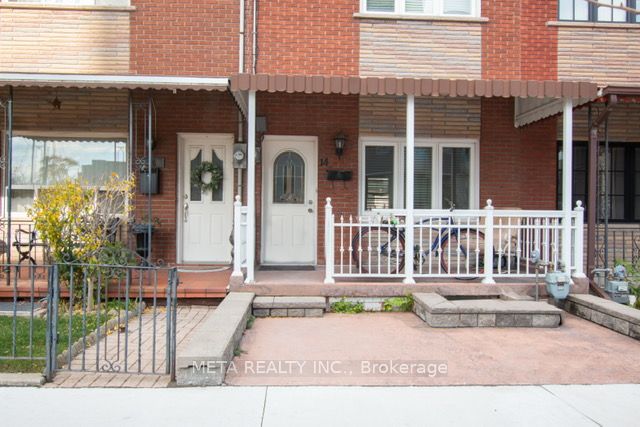 Att/Row/Twnhouse house for sale at 14 Peel Ave N Toronto Ontario