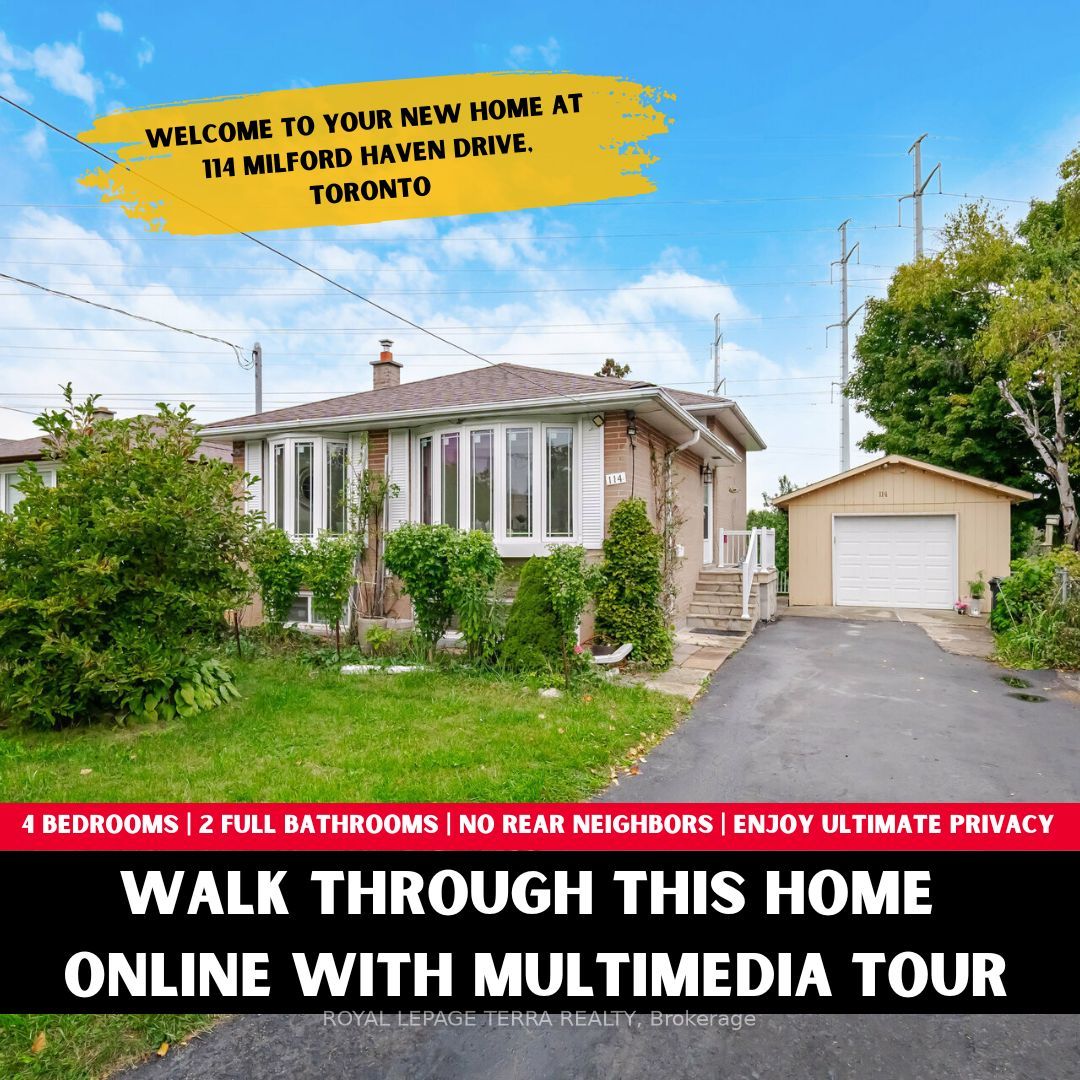 Detached house for sale at 114 Milford Haven Dr Toronto Ontario