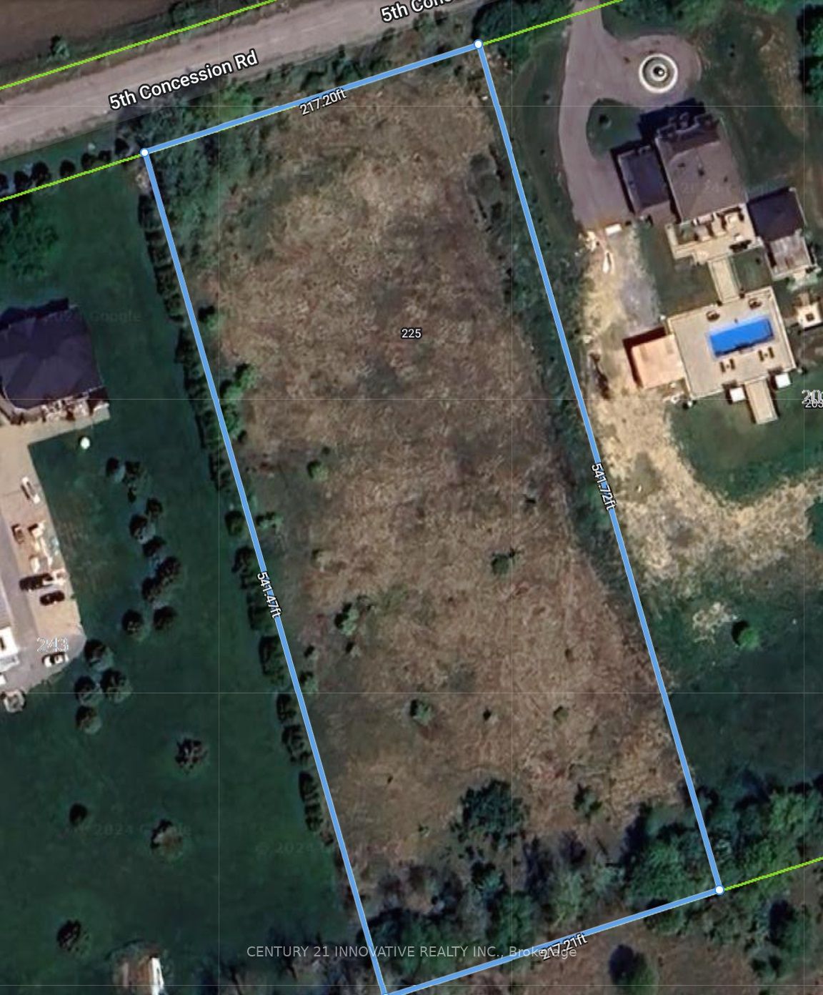 Vacant Land house for sale at 225 5th Concession Rd Ajax Ontario