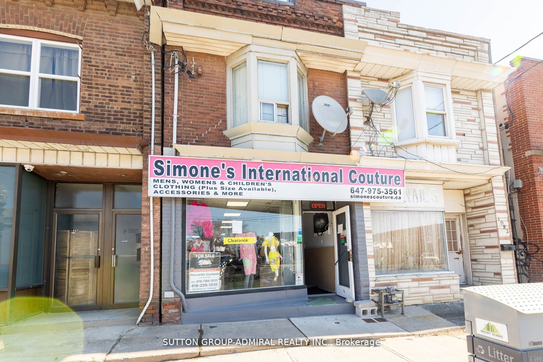 Store W/Apt/Office house for sale at 1085 Weston Rd Toronto Ontario