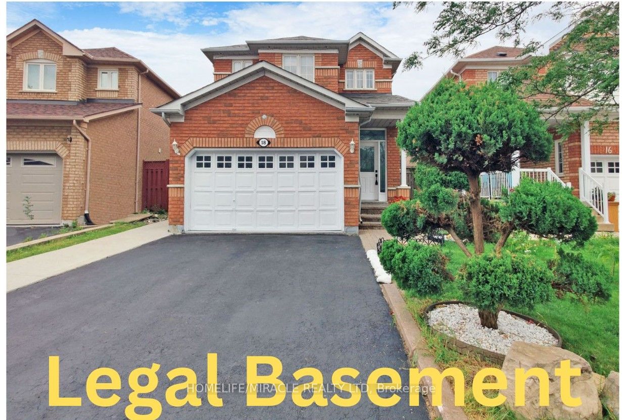 Detached house for sale at 18 Sunny Glen Cres Brampton Ontario