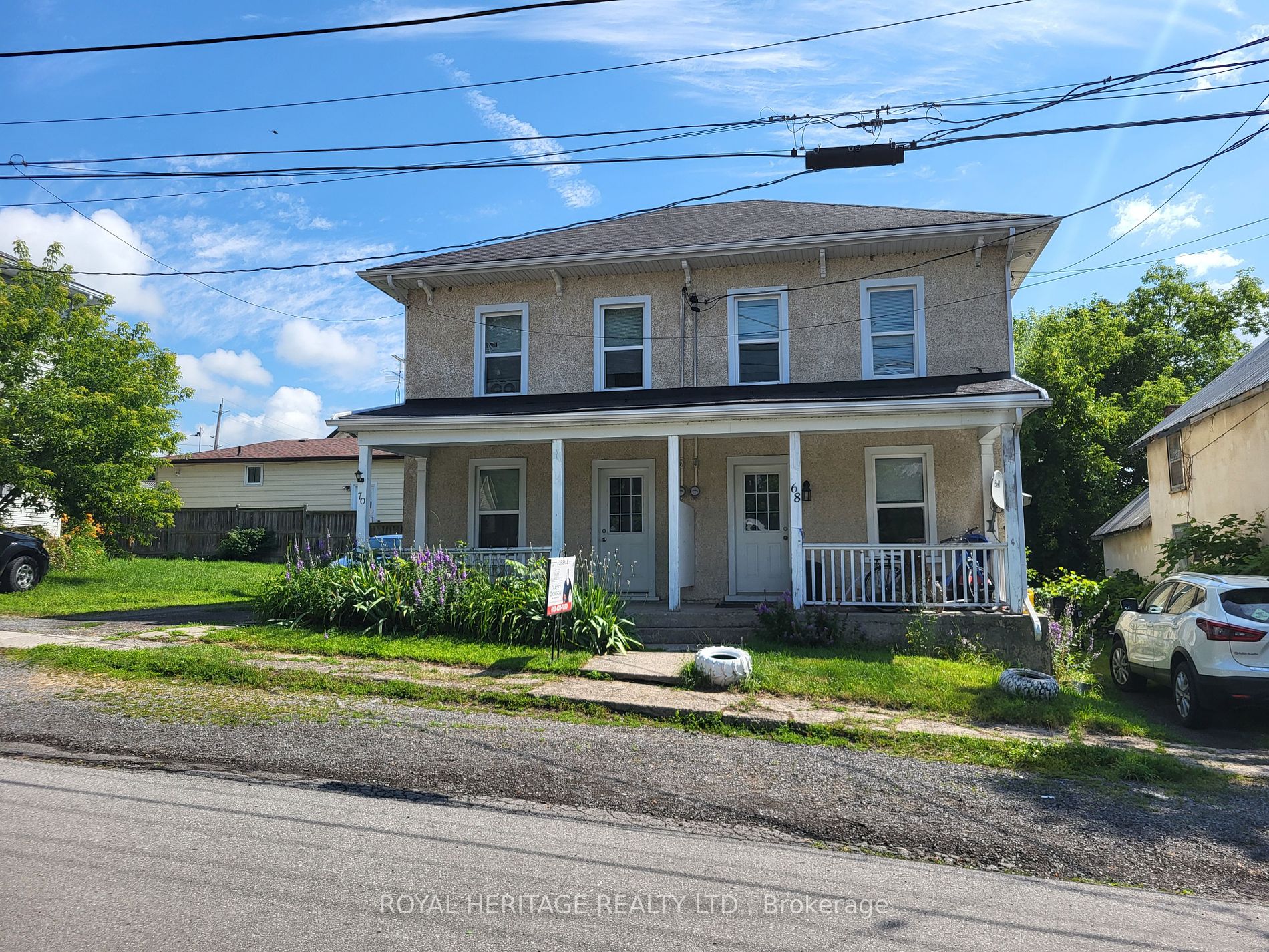 Duplex house for sale at 68 & 70 Fourth St Deseronto Ontario